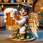 DALL·E 2024-01-04 09.12.58 - A whimsical and imaginative depiction of a Beer Angel. This character, of Middle-Eastern descent with short, wavy dark hair, exudes a cheerful and lig.png